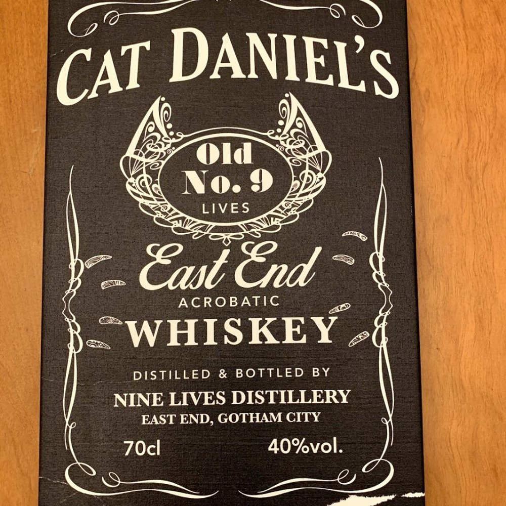 LAST CALL! Cat Daniels bar sign/canvas